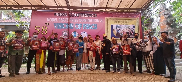 Rayakan Nominasi Visions of Peace untuk Nobel Peace Prize di Pura Marinir