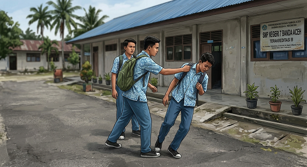 SISWA SMP 7 DIANIAYA KAWANNYA