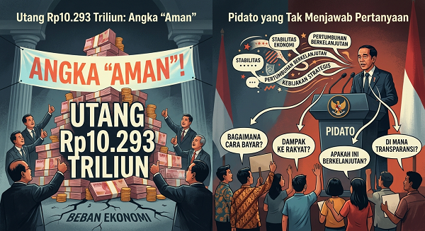 Utang Rp10.293 Triliun: Angka Aman dan Pidato yang Tak Menjawab Pertanyaan 