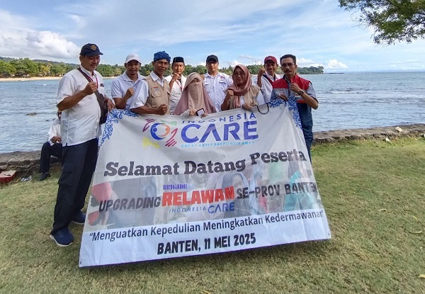 Rekrut Relawan Kemanusiaaan, Indonessia CARE gelar Upgrading di Anyer