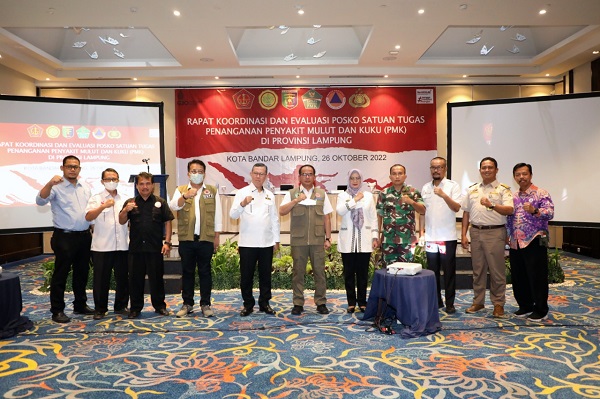 Satgas PMK Nasional Minta Lampung Konsisten Lakukan Biosecurity dan Vaksinasi