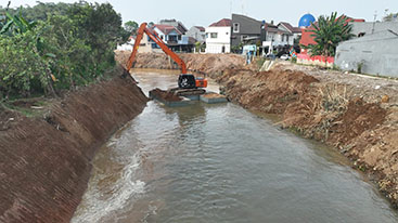 KP2C Dukung Normalisasi Sungai Cikeas dan Cileungsi