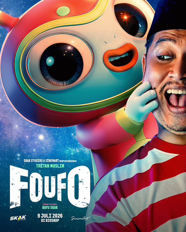 UFO Jatuh ke Bumi,Tretan Muslim Berteman dengan Alien di Official Teaser Trailer & Poster Film Foufo