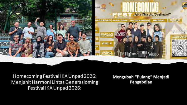 Homecoming Festival IKA Unpad 2026: Menjahit Harmoni Lintas Generasi,