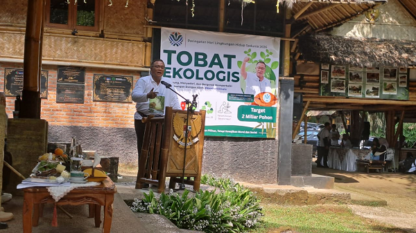 Menteri LH Jumhur Hidayat: Tanam Bambu Solusi Rehabilitasi Lingkungan dan Sumber Penghasilan Warga