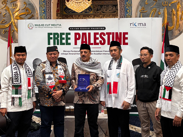 Kajian Edukasi Palestina di Masjid Cut Meutia Angkat Tema Perdamaian Dunia dan Kemerdekaan Palestina