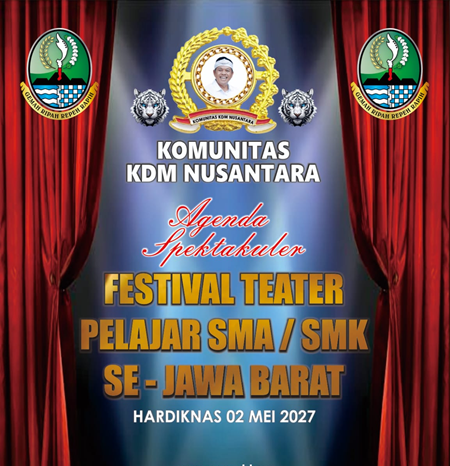Komunitas KDM Nusantara Gelar Festival Teater Tingkat SMA/SMK se-Jabar