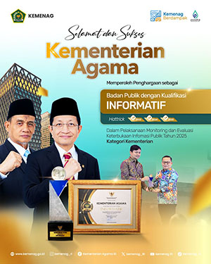  Kemenag  Raih Anugerah Badan Publik Informatif 2025,