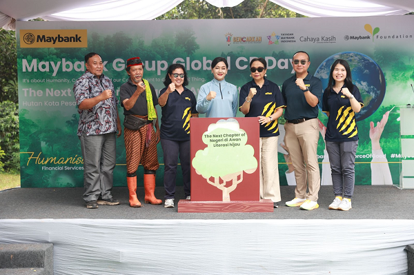 Dukung Generasi Berkelanjutan, Maybank Indonesia Usung Tema, Literasi Hijau di Global CR Day 2025 